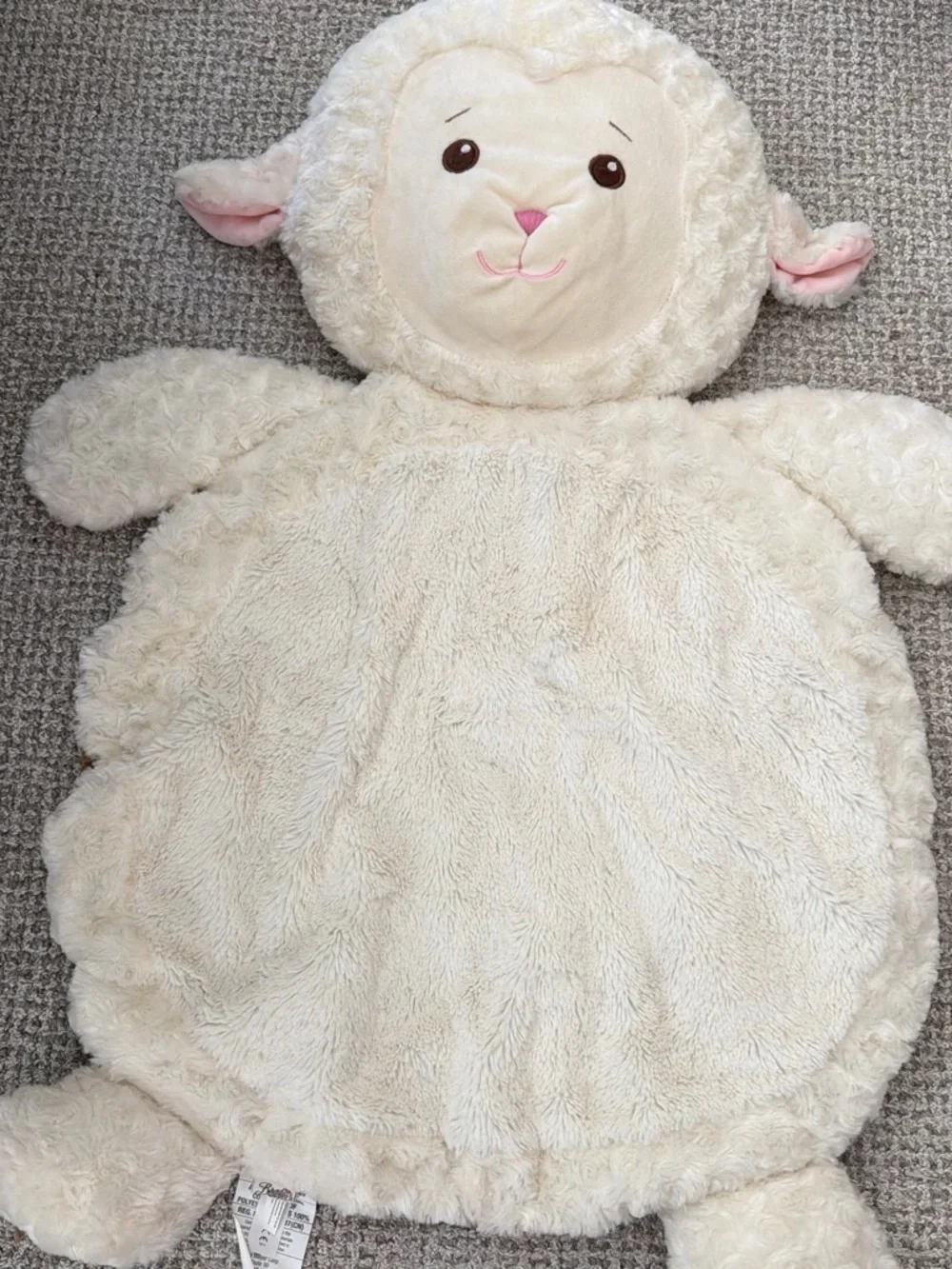Plush Cream Lamb Baby Play Mat
